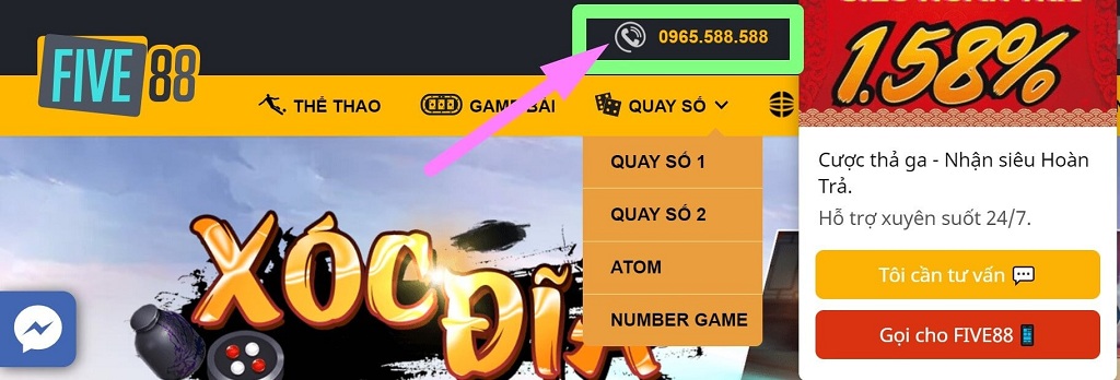 Tìm hiểu về game quay số Five88 